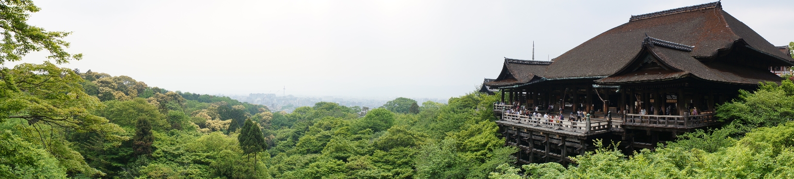 清水寺のパノラマ 清水寺のパノラマ