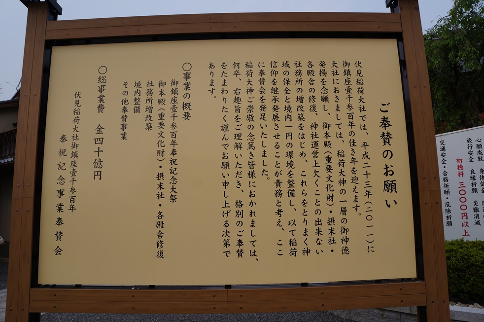 1300年を迎えた伏見稲荷 1300年を迎えた伏見稲荷