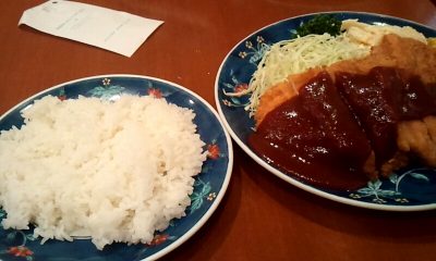 ライス中＋チキンカツ＝950円