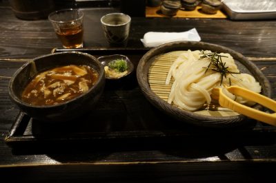 牛と土ゴボウのつけ麺