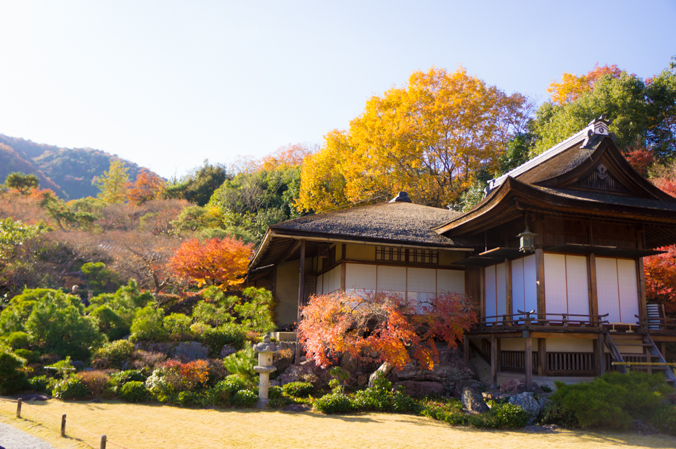 カラフルな山荘