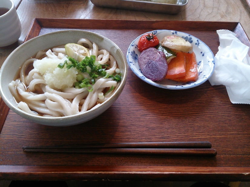 ひやぶっかけと焼き野菜