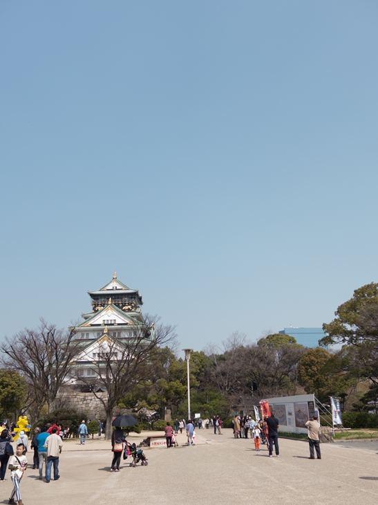 透き通る青空と城