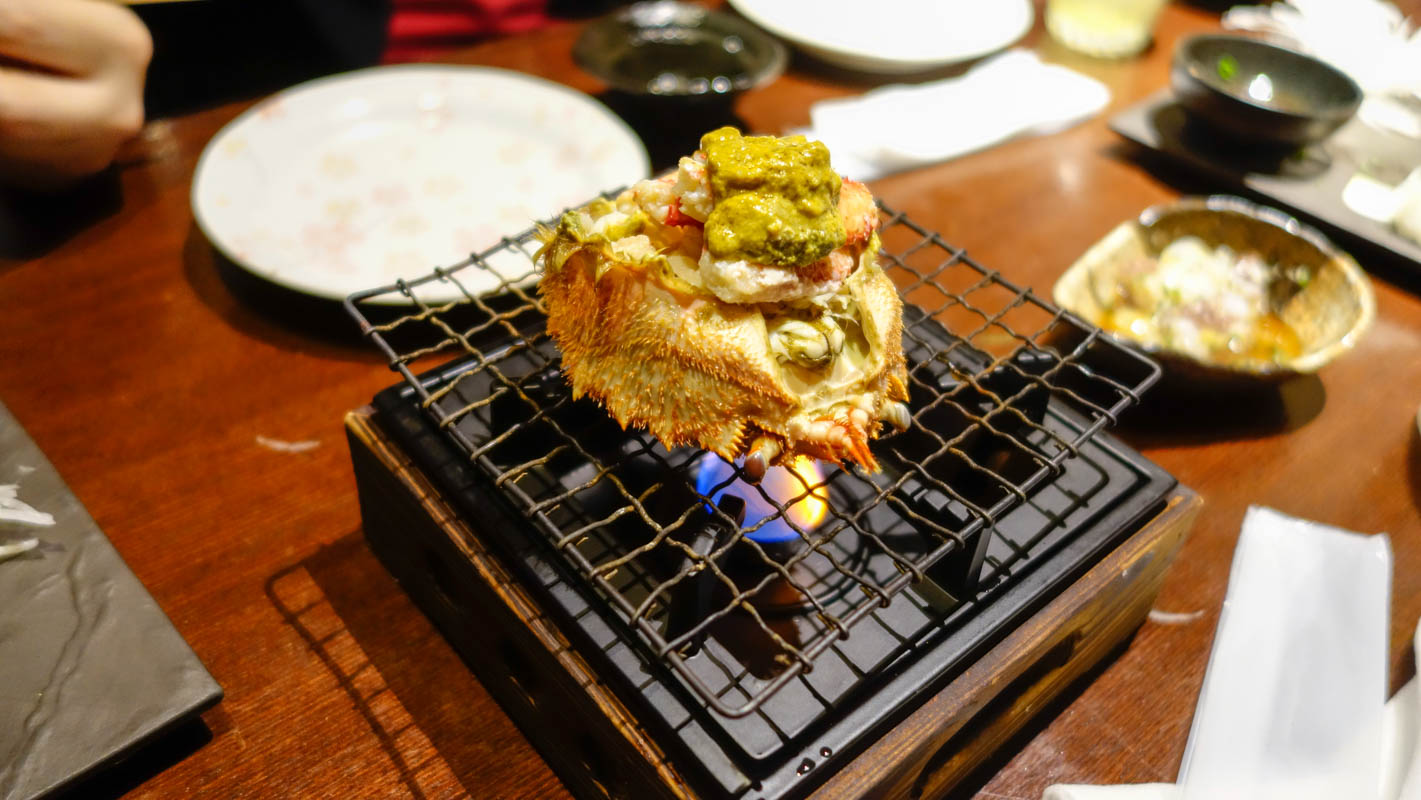 蟹味噌の甲羅焼き
