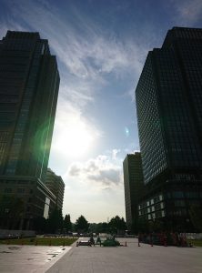 東京駅から反対を見た風景