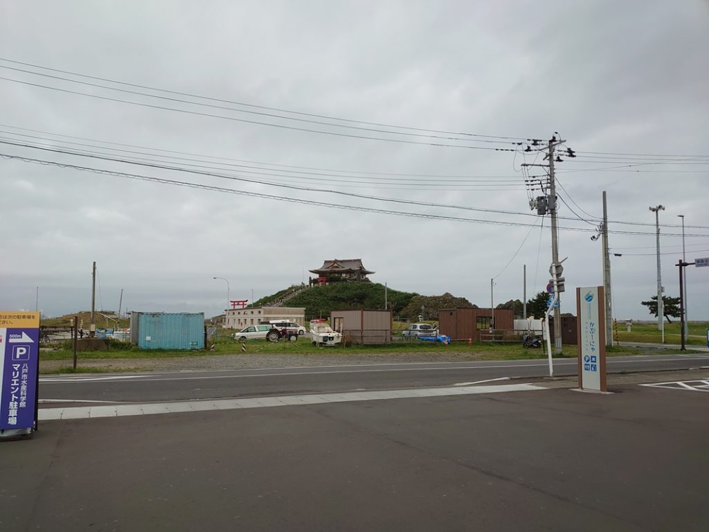 遠くに見えるは噂の蕪島