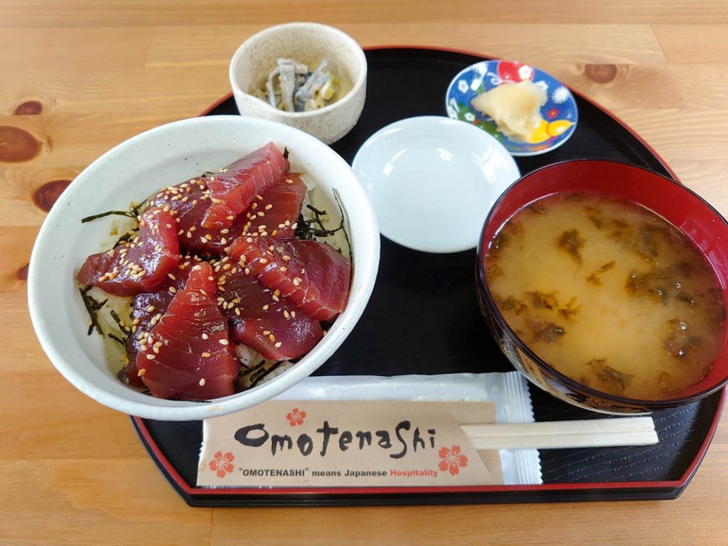 大間のマグロの漬け丼(ミニ)