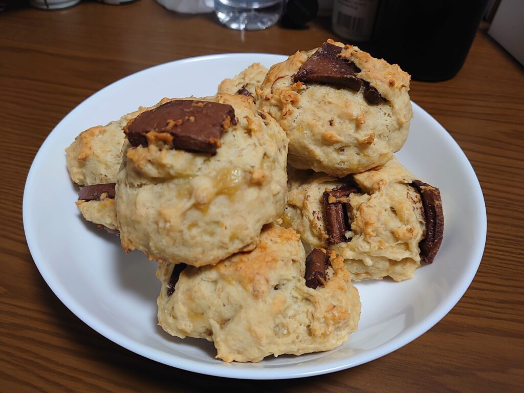 チョコバナナスコーンを食べた