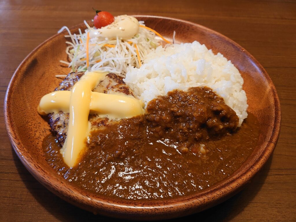 チーズカレーバーグ